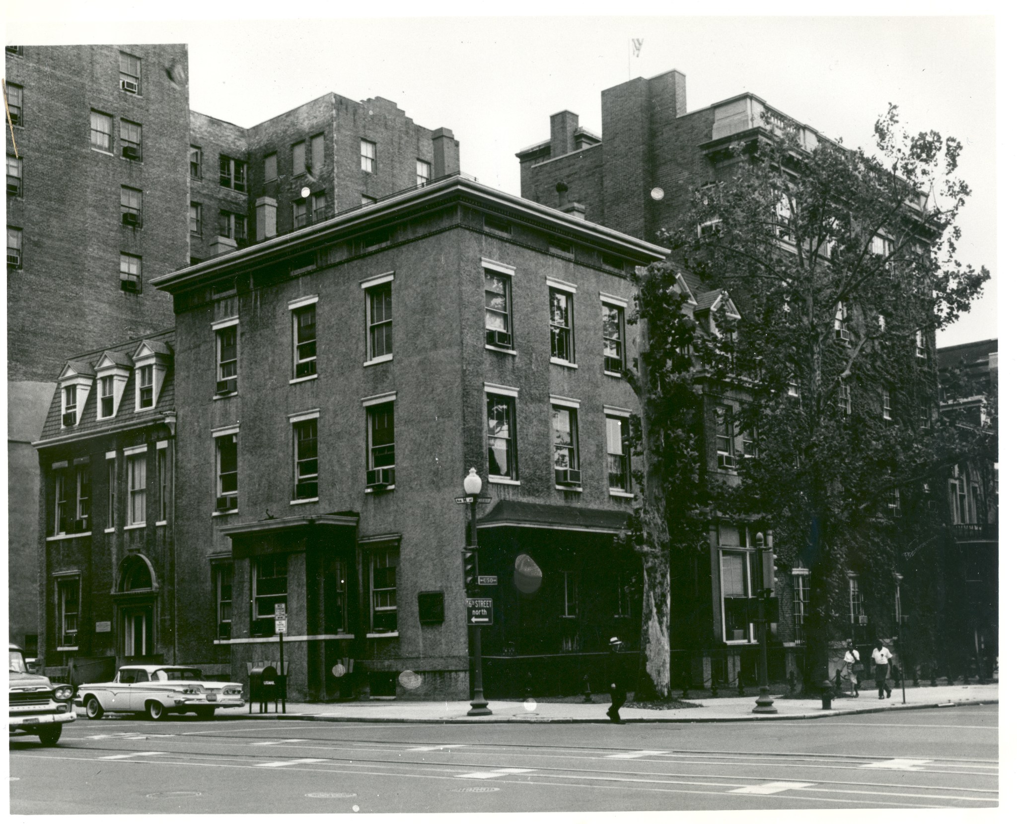 Commonly known as the Little White House, this building at 1520 H Street NW, Washington, DC, was headquarters for NASA from its conception until October 20, 1961. It was built in 1830 by Benjamin Tayloe, who was its first occupant. Later, in 1837, it became the home of Mrs. Dolly Payne Madison, wife of President James Madison. She lived there until 1849, and it is now known as the Dolley Madison House.