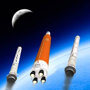 SLS with the Moon in Sight
