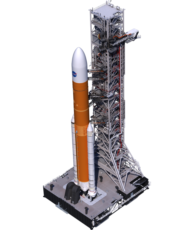 Space Launch System in Block 1 cargo configuration