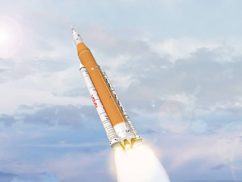 SLS Block 1 crew in flight