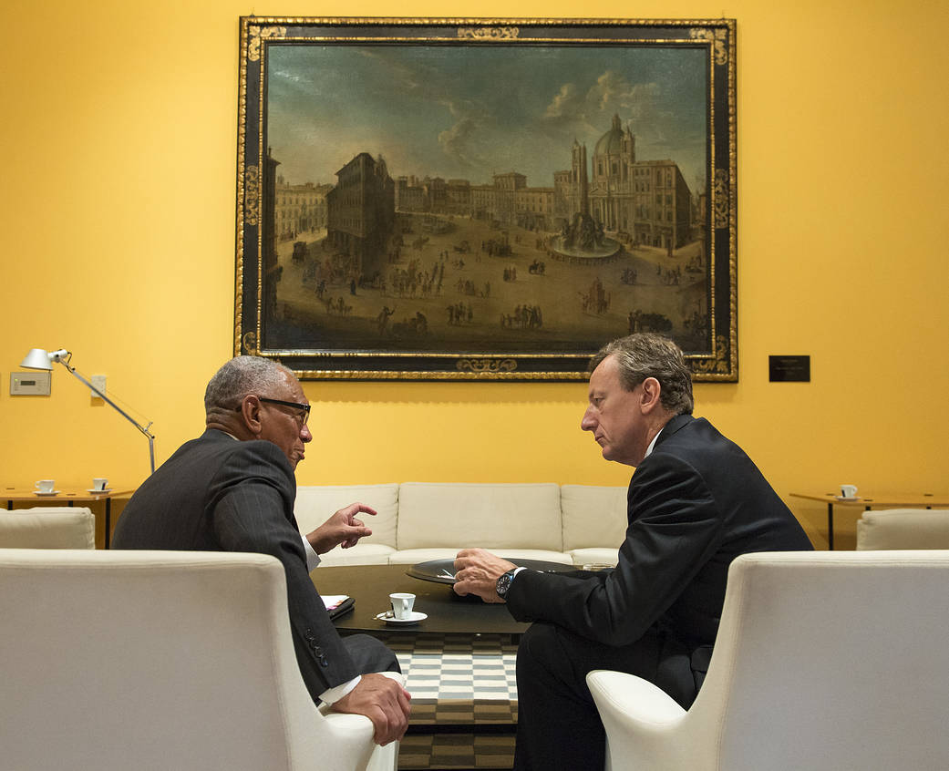 NASA Administrator Bolden meets with ASI President Professor Roberto Battiston