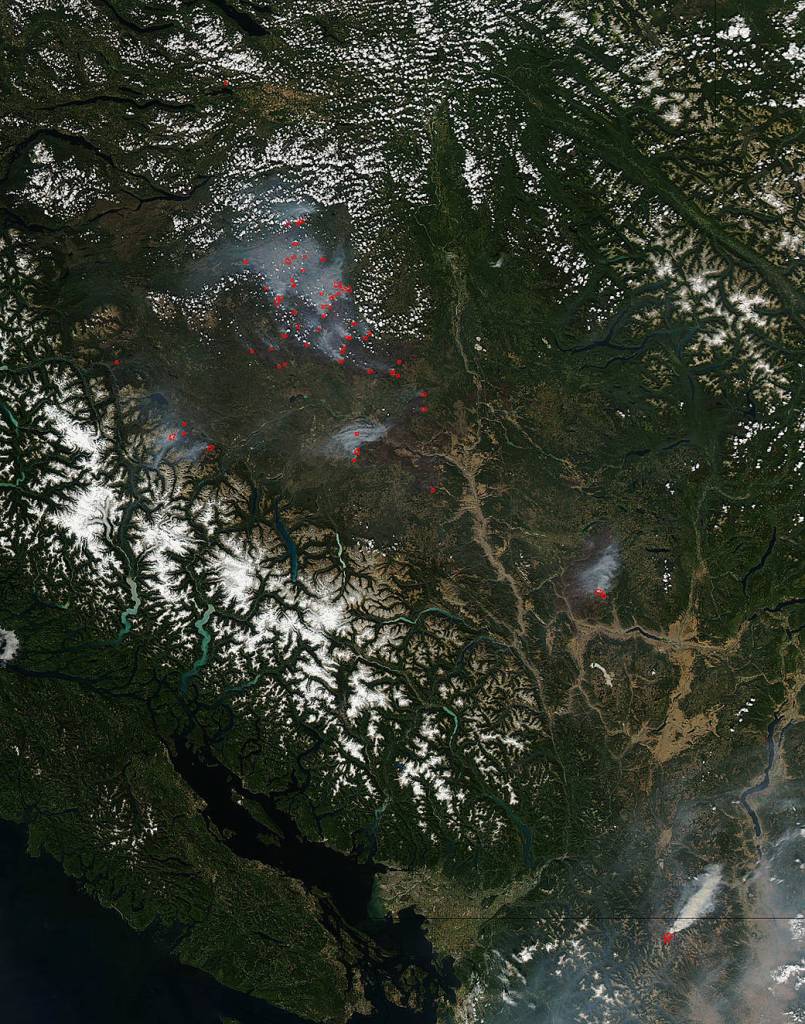 Wildfires Still Plaguing British Columbia, Canada