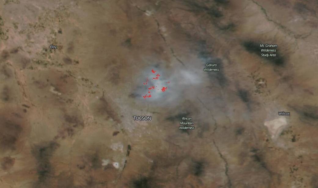 Bighorn fire in Arizona