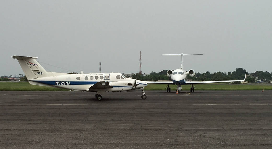 NASA AFriSAR research aircraft