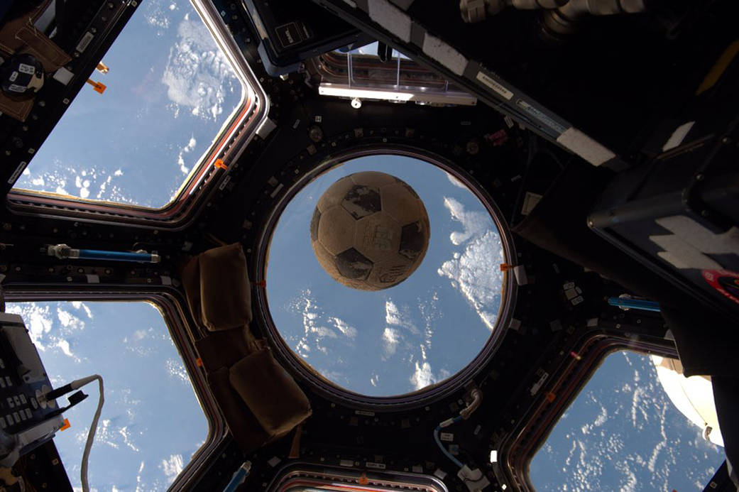 Soccer Ball Recovered from Space Shuttle Challenger Flies to the Space Station