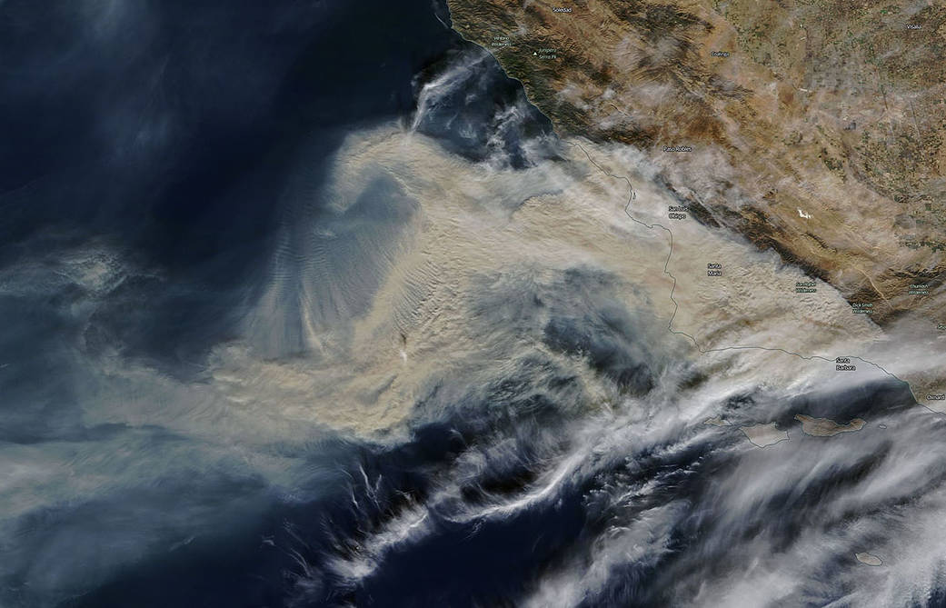 Smoke from California fires