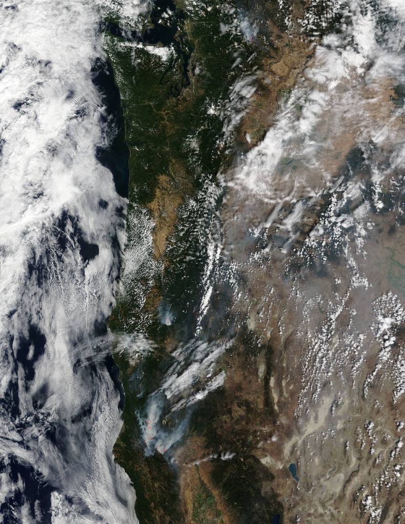 Blazes in the Western States