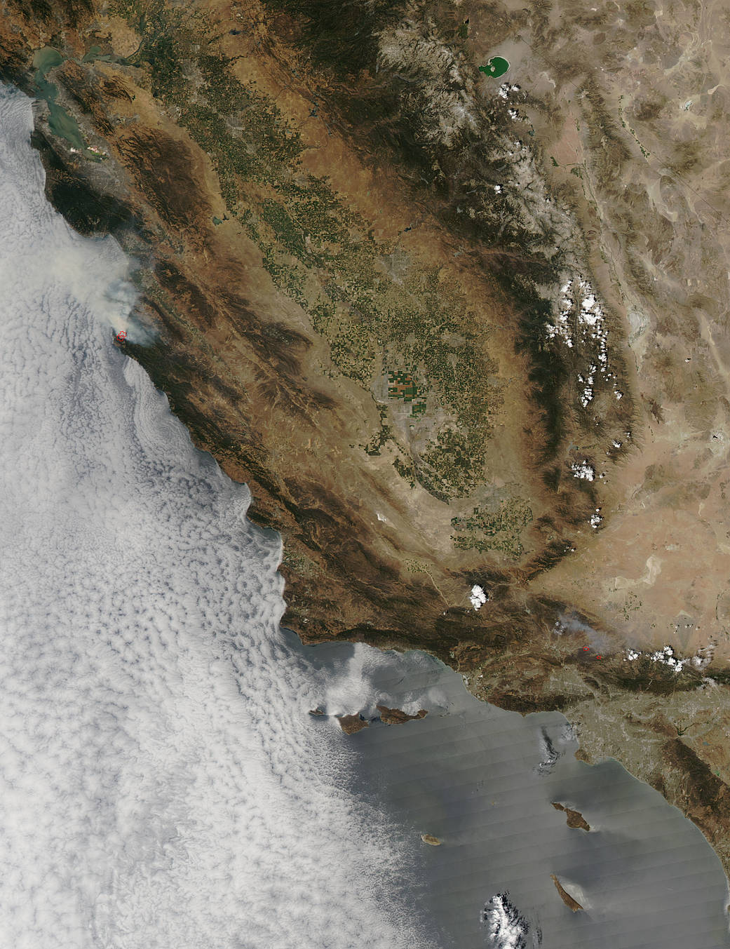 Sand and Soberanes Fires in California