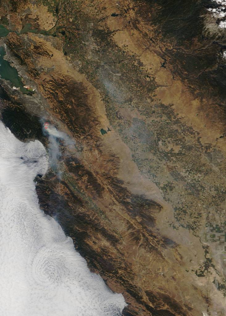 Loma Fire in California Grows