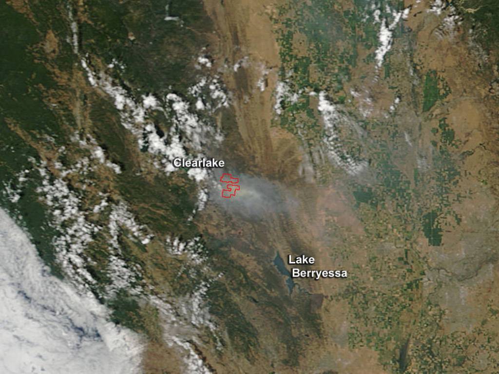 Rocky Fire, California: July 30, 2015