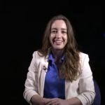 Carrie Green smiles during interview as NASA Glenn.