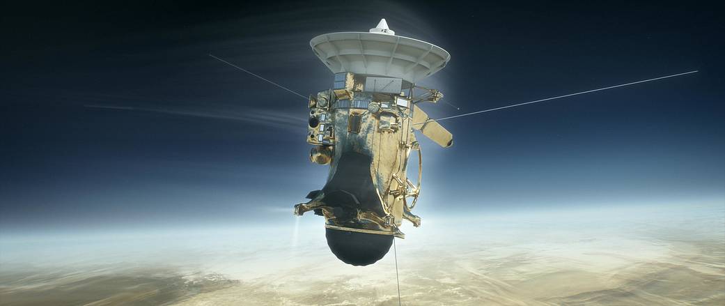 Cassini versus Saturn Illustration