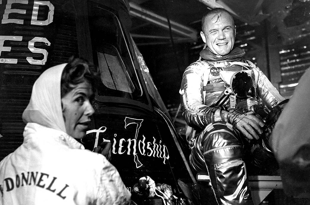 Cecelia Bibby and John Glenn