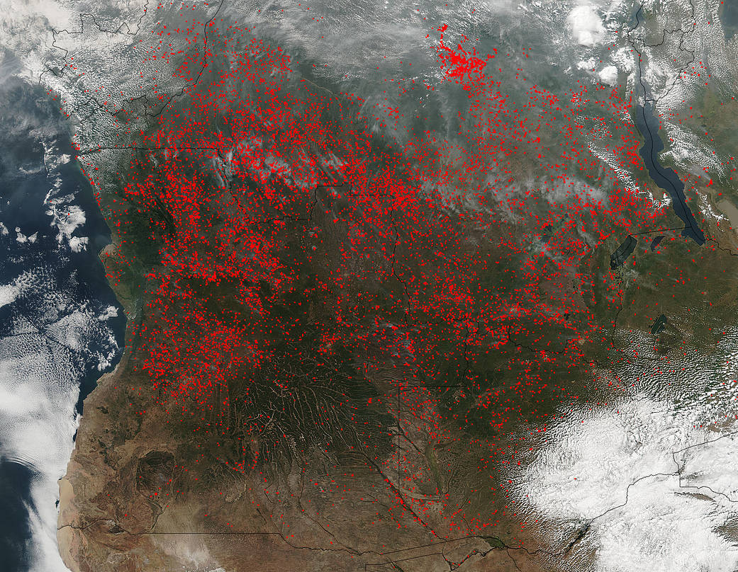 Fires in Central Africa