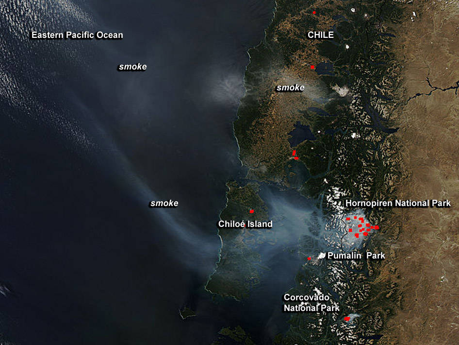 Fires in Chile