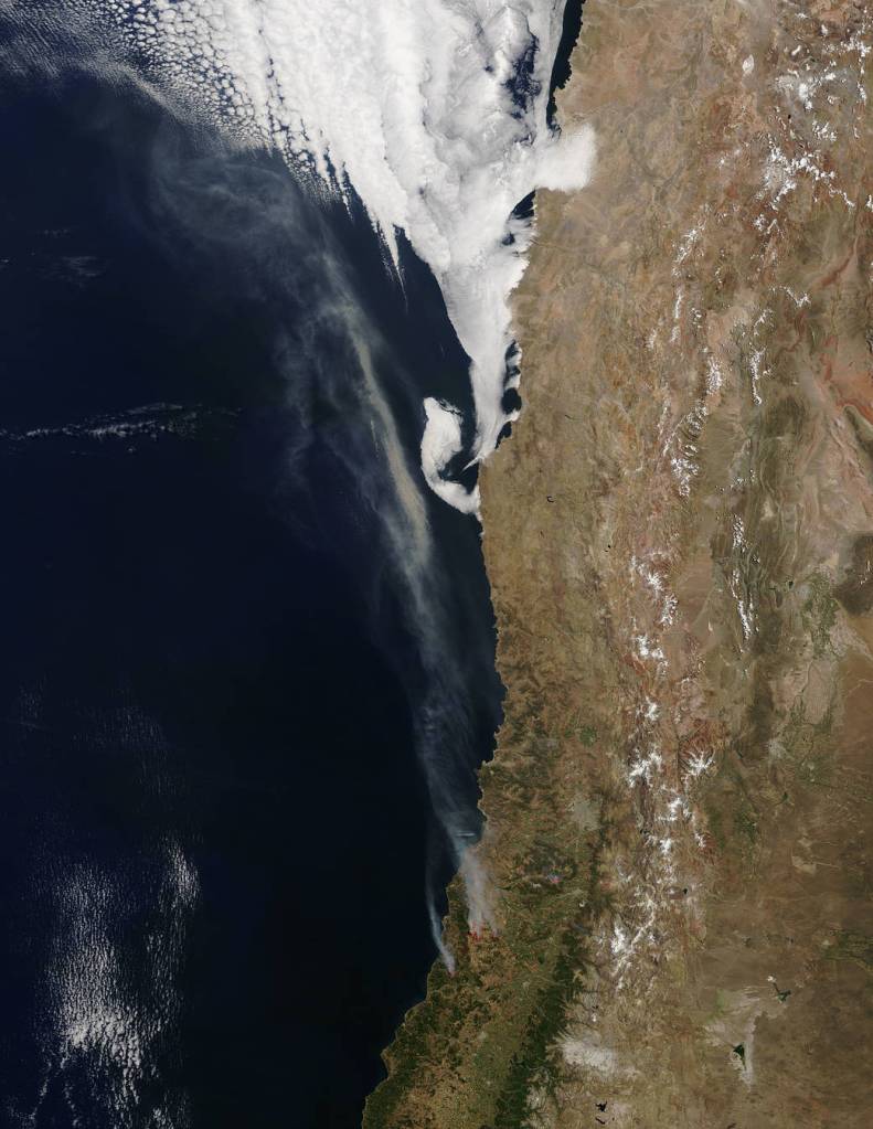 NASA’s Terra Catches Fires in Central Chile