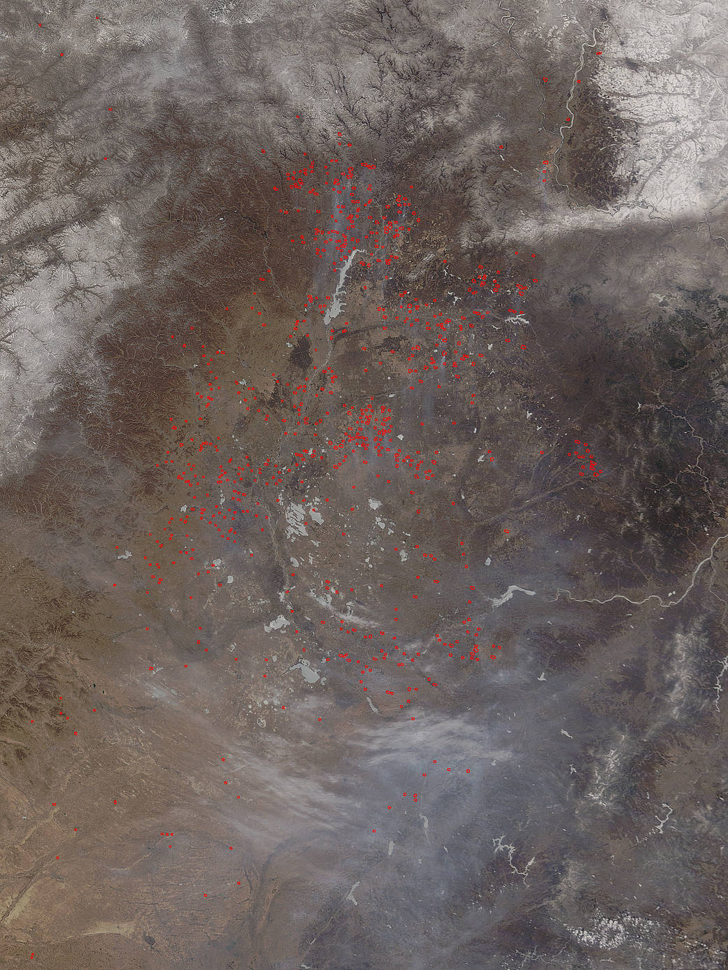 Fires in China