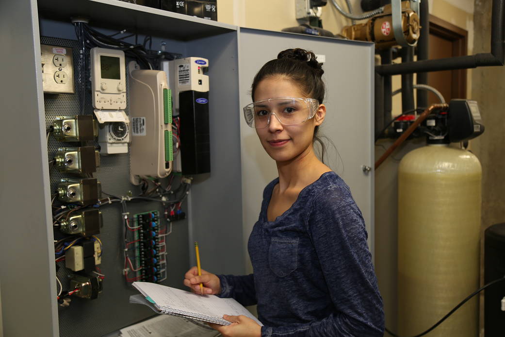 Student works in Solar