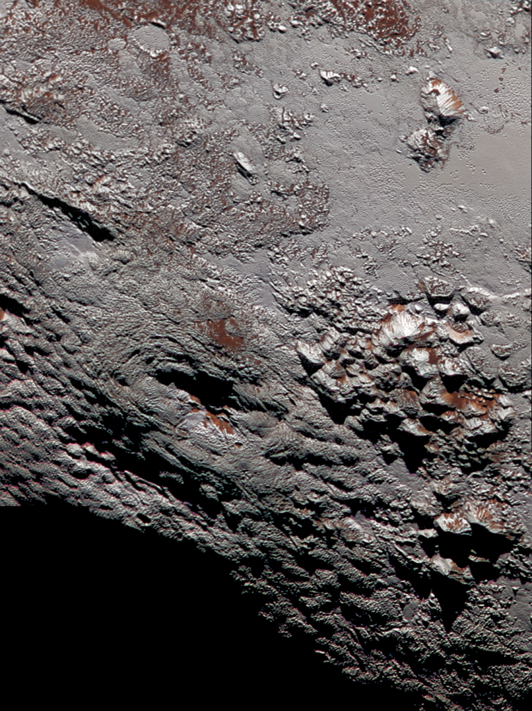 Pluto’s Wright Mons in Color