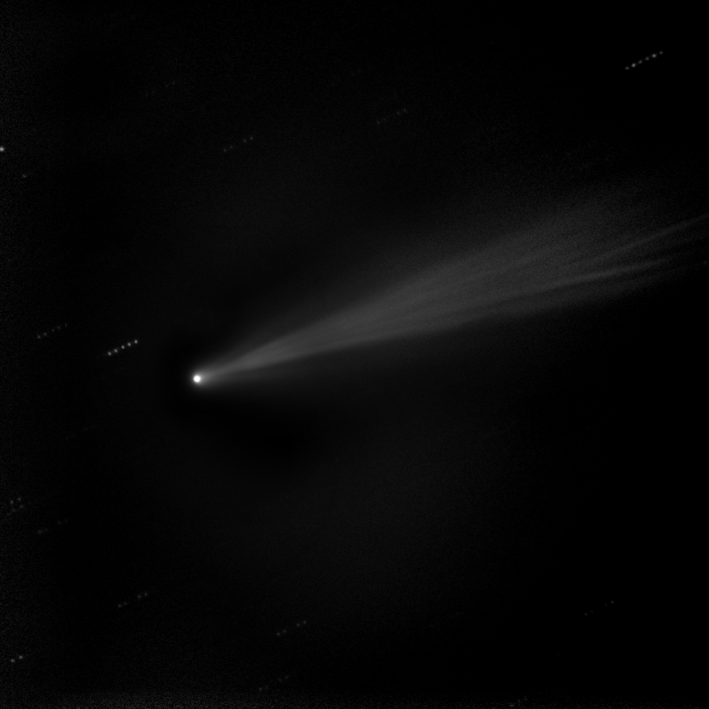 Enhanced image of comet ISON