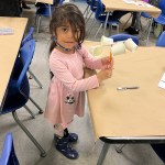Abigail Argueta of Brentwood, NY, shows off the anemometer she built after learning about natural disasters, hurricanes, and how meteorologists measure wind speed at the Long Island Explorium in Port Jefferson, New York. As a NASA TEAM II Community Anchor, the Long Island Explorium shared with over 450 students and families how NASA’s technology and data can help us understand Earth’s environmental challenges.
