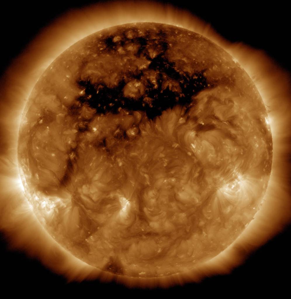 Coronal Hole Front and Center