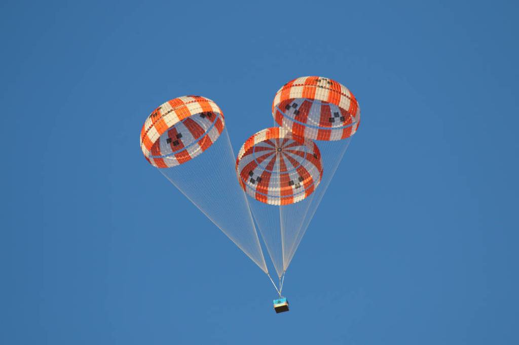 Testing Sub-Scale Parachutes for NASA’s Orion Spacecraft