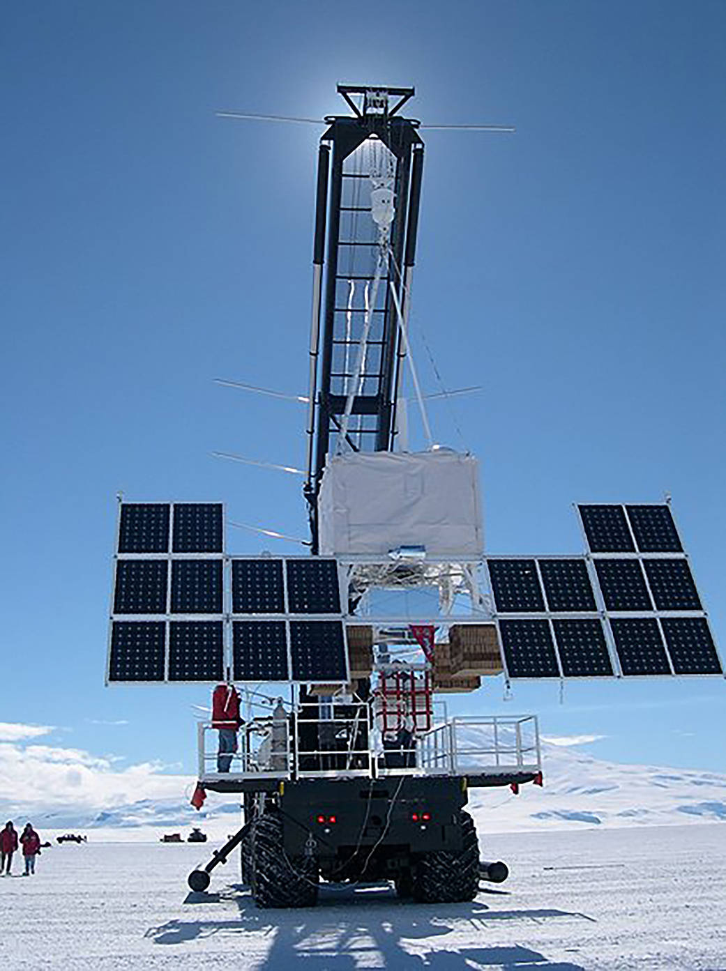 View of the CREAM instrument prior to launch aboard a long-duration balloon.