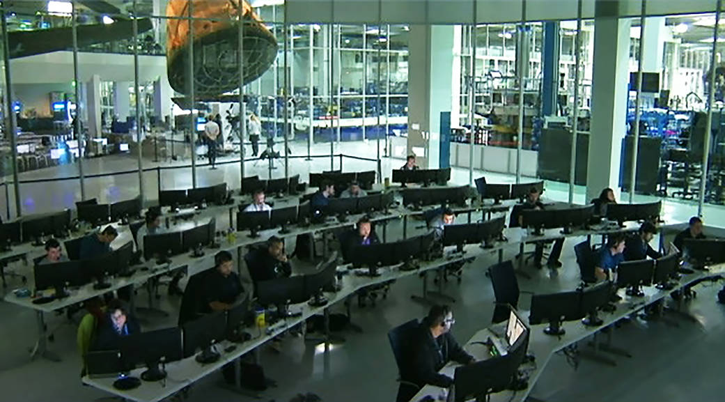 SpaceX Engineers Follow Countdown