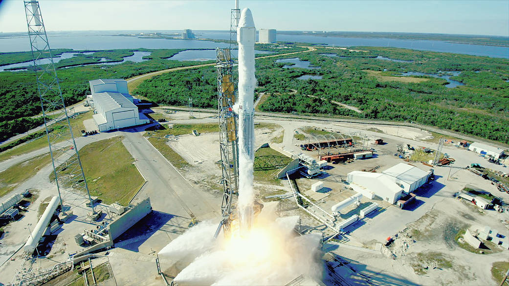 Falcon 9 Lifts off for SpaceX CRS-13