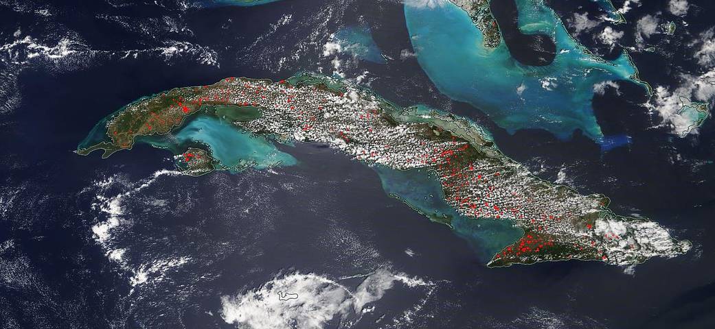 Agriculture fires, most likely, in Cuba