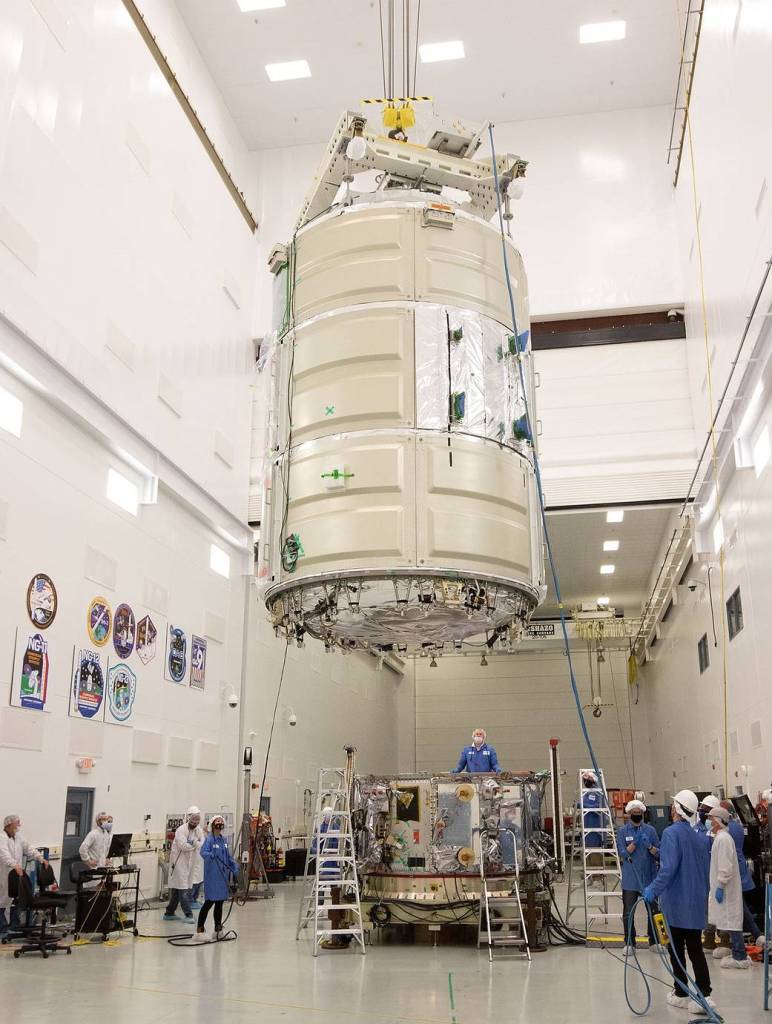Northrop Grumman Cygnus Cargo Module Mated to Service Module for Fall Launch