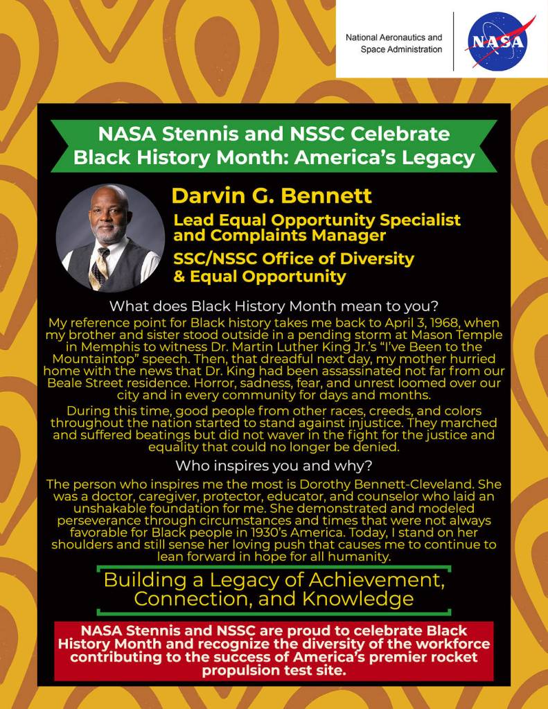 NASA Stennis and NSSC Celebrate Black History Month: America’s Legacy