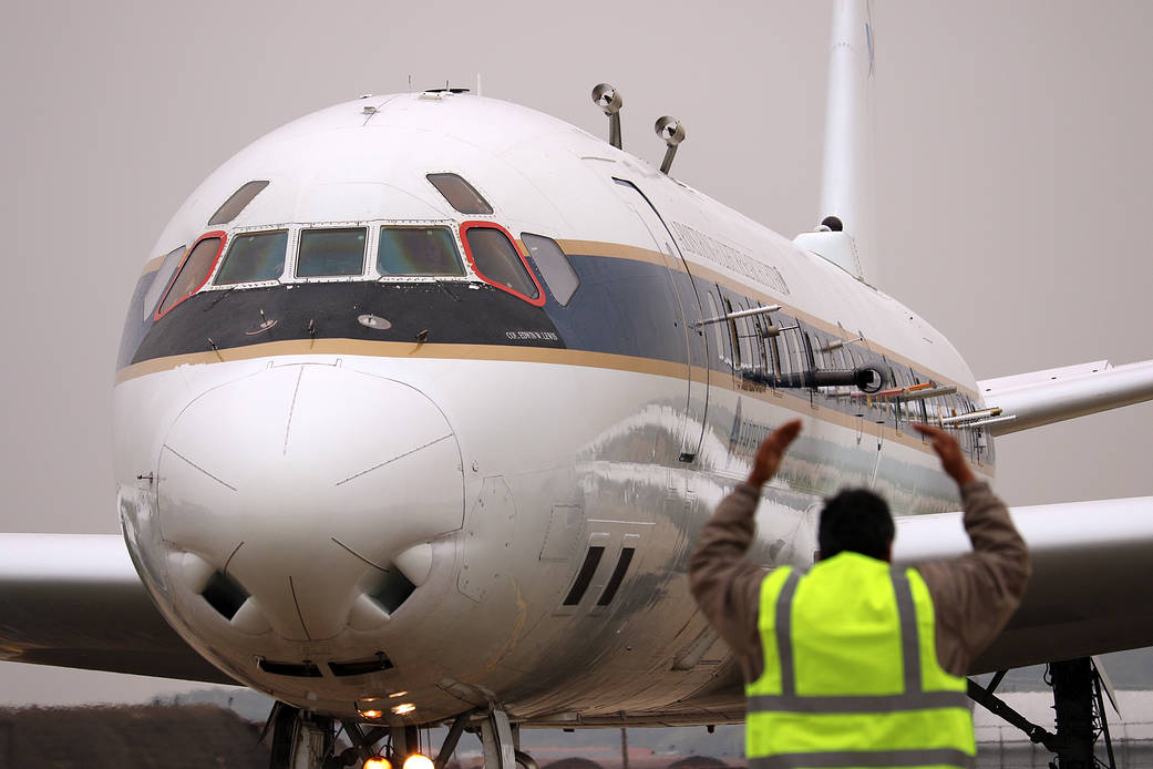 NASA’s DC-8 arrives in Seoul, Korea for the Korean U.S. Air Quality mission, or KORUS-AQ.
