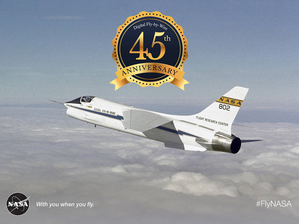 45th anniversary of the Digital Fly-by-Wire first flight.