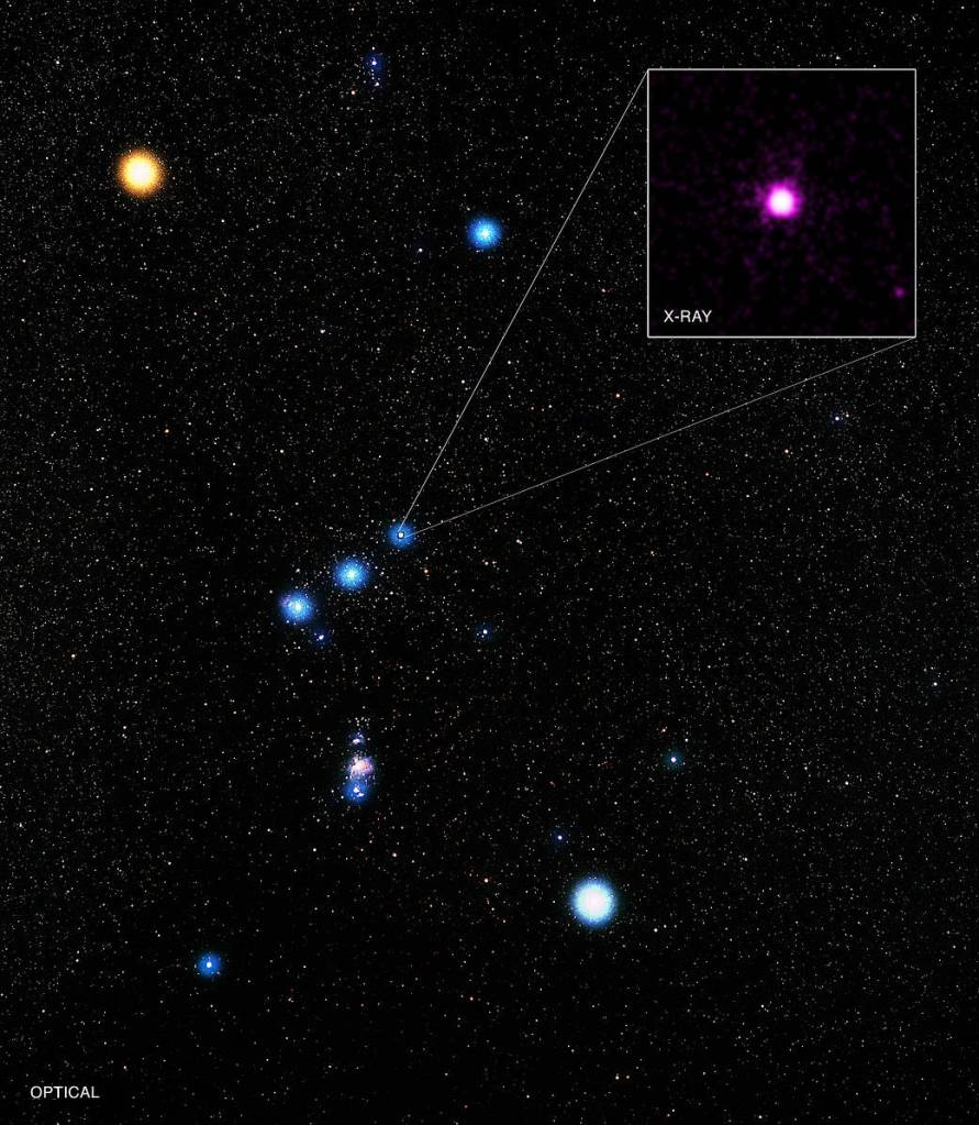 X-ray & Optical Images of Delta Orionis