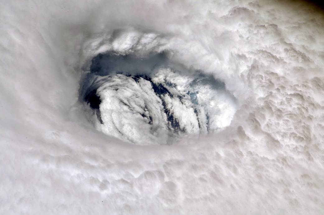 Astronaut Nick Hague, aboard the International Space Station, posted this photograph of Hurricane Dorian to Twitter on Sept. 2, 