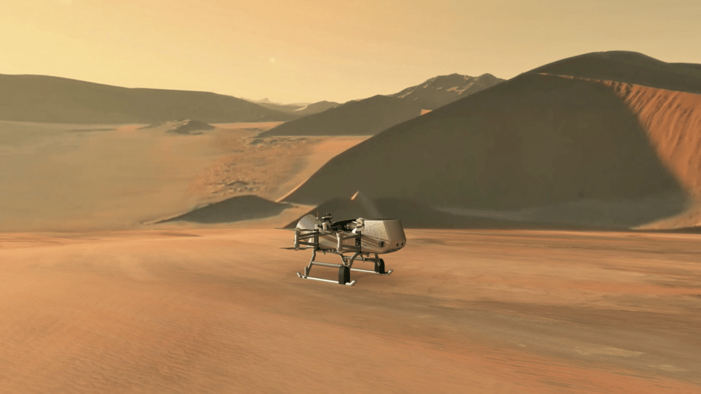 Dragonfly landing on Titan