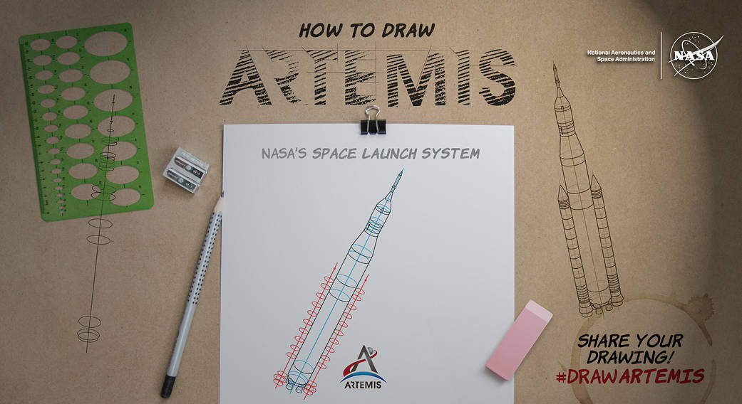 How to Draw Artemis: NASA’s Space Launch System Rocket