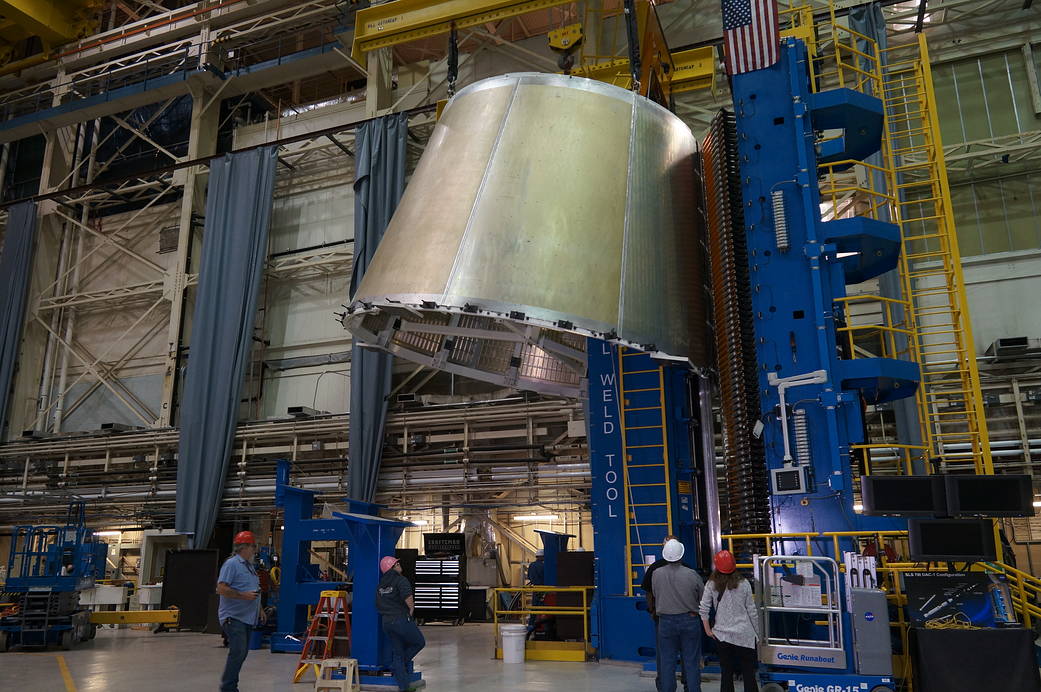 forward cone for a test version of the launch vehicle stage adapter (LVSA) 