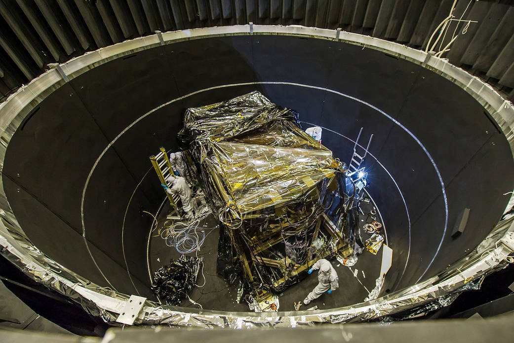 ISIM in thermal vac chamber