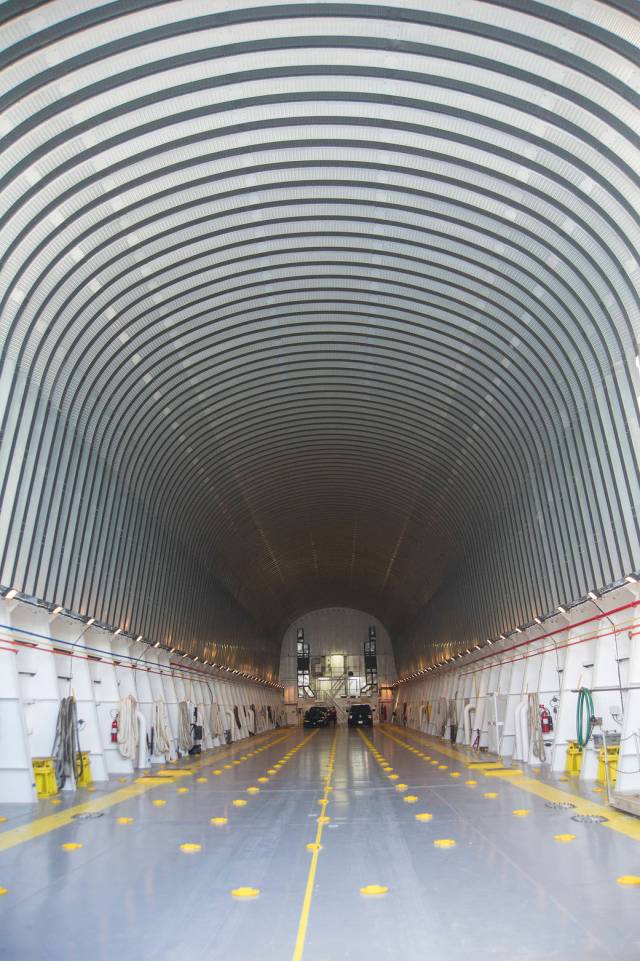 Inside NASA barge Pegasus