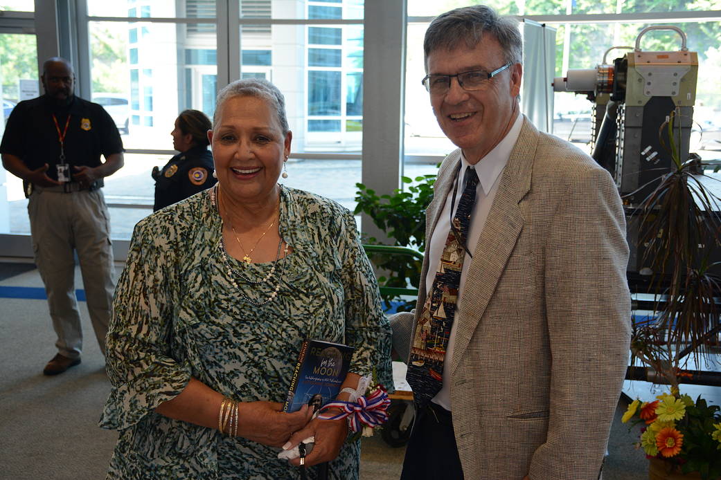 Katherine Moore and David Dial, WVU Physical Plant Assistant Director at NASA
