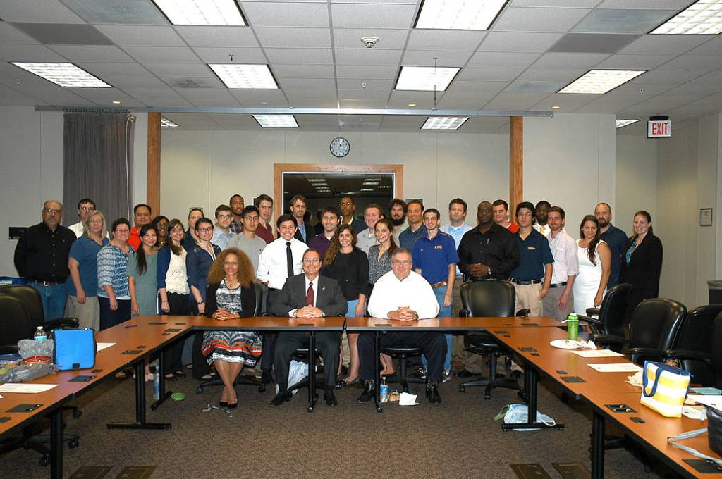 Center Director Hosts Lunch for Summer 2015 Interns