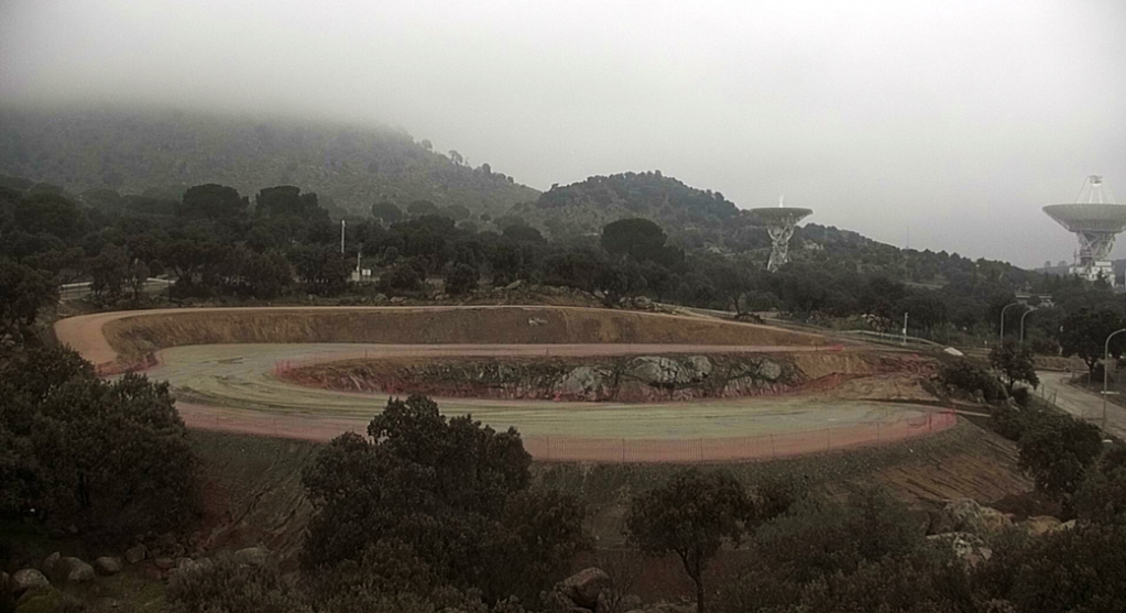 Fog Moves in Over DSS-53 Construction Site