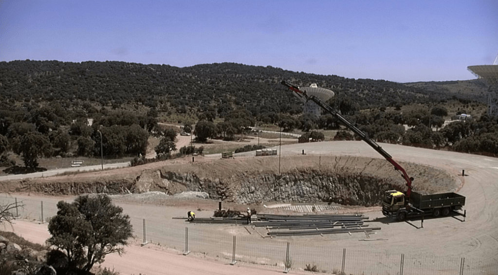 Beginning Stage of Pedestal Concrete Pouring for DSS-53