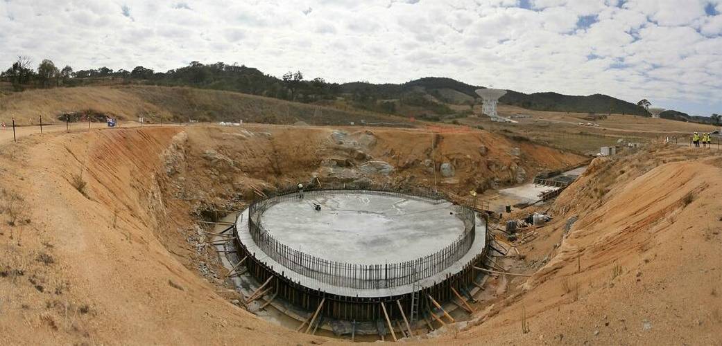 The Final Layer of DSS-36’s Pedestal Base is Completed