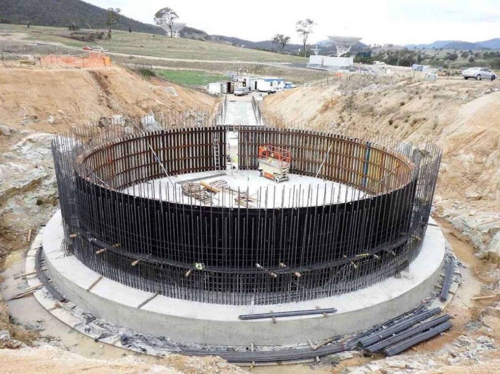 The Pedestal Ring Wall Under Construction