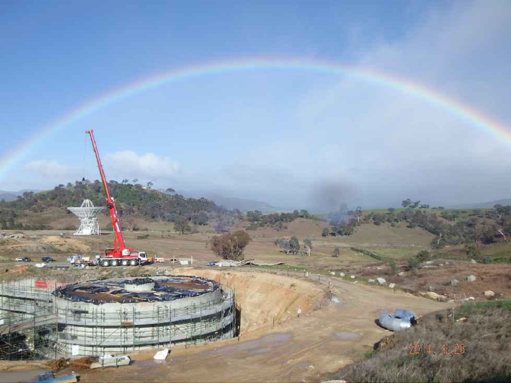 The Completed Pedestal of DSS-36