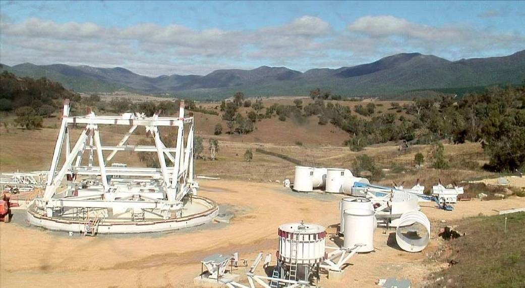 DSS-36’s Alidade Under Construction